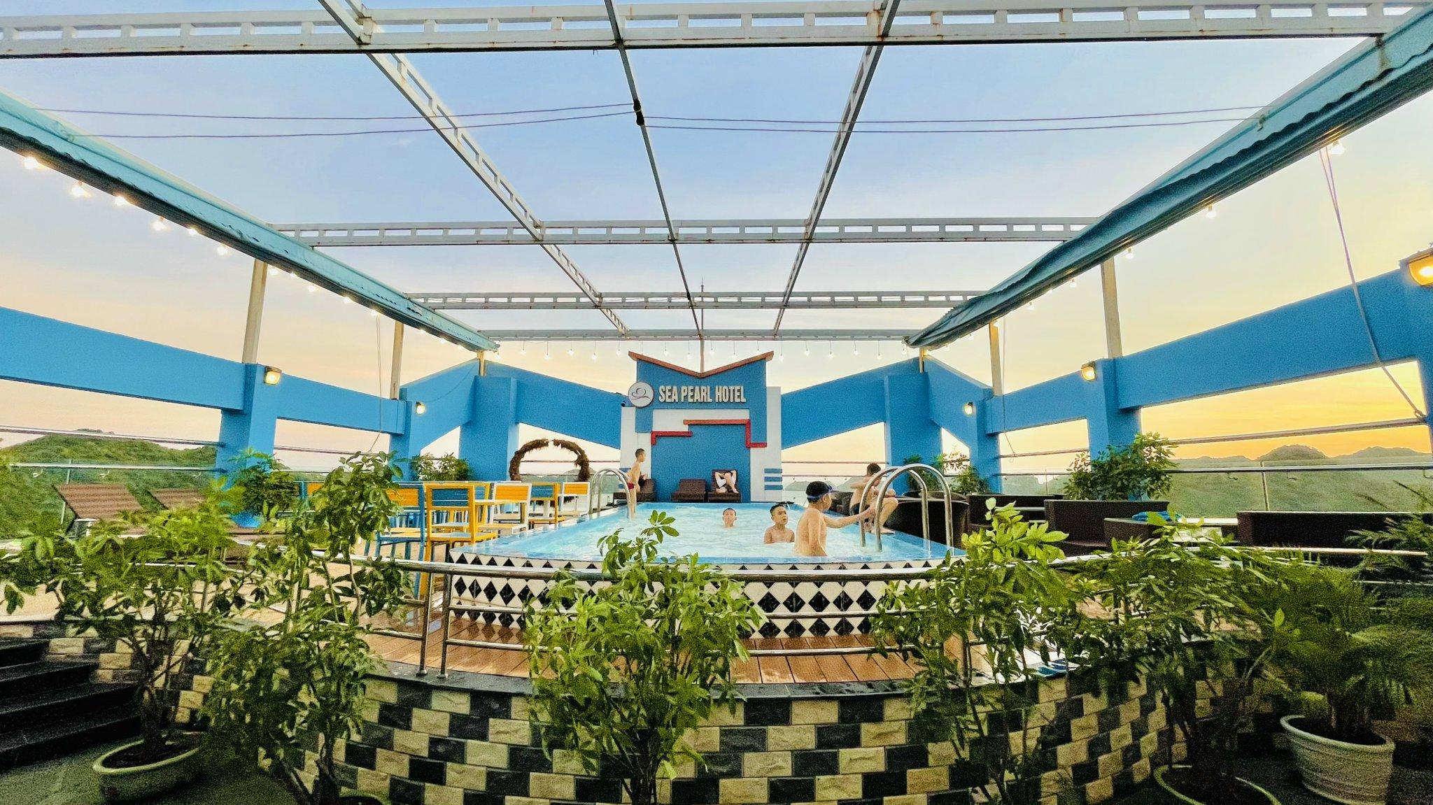 Sea Pearl Cat Ba Hotel Dong Khe Sau Buitenkant foto