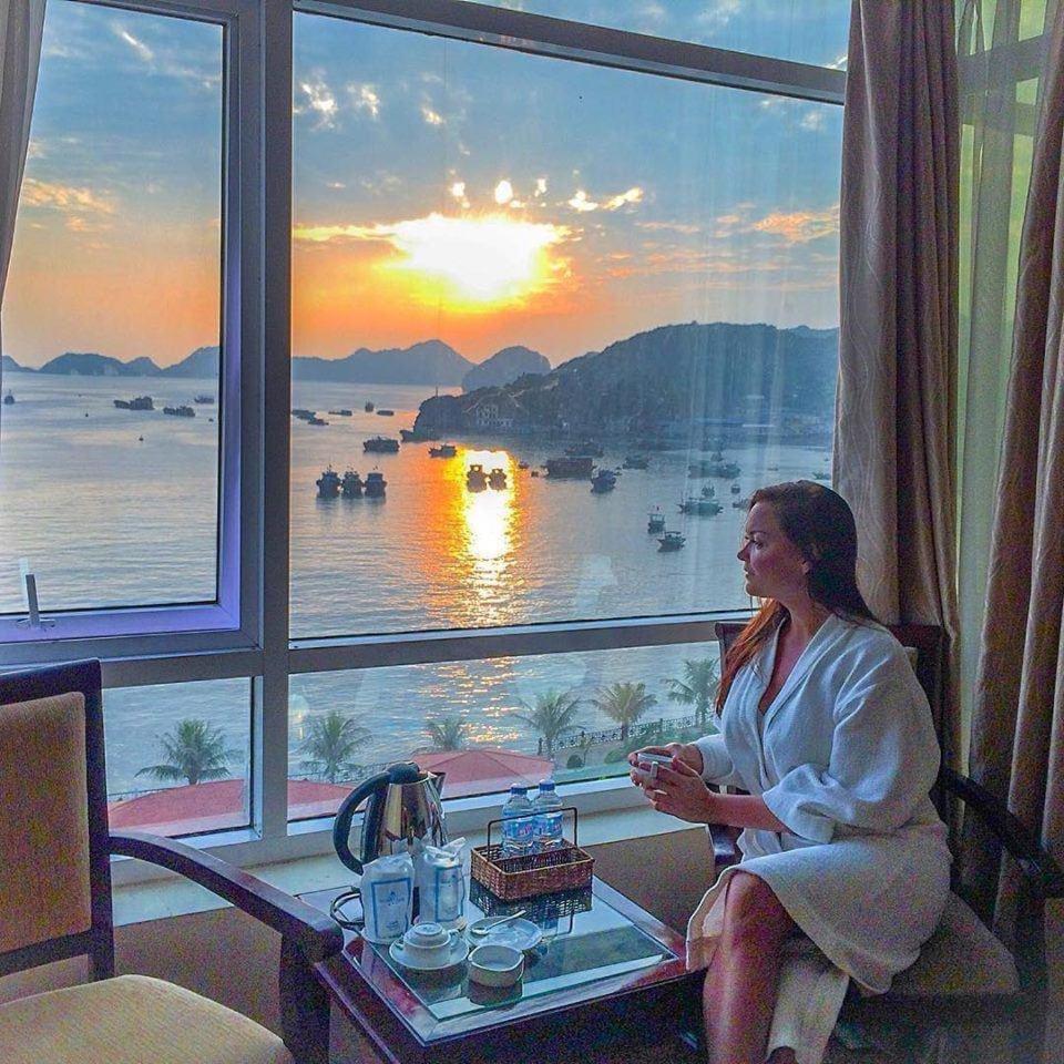 Sea Pearl Cat Ba Hotel Dong Khe Sau Buitenkant foto
