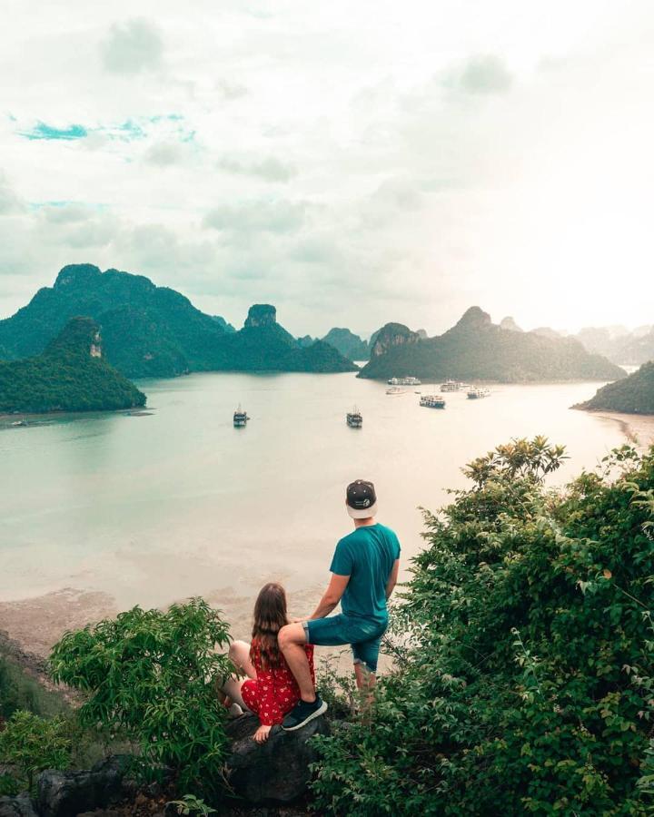 Sea Pearl Cat Ba Hotel Dong Khe Sau Buitenkant foto